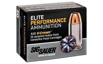 Sig Sauer Elite Performance V-Crown ACP JHP Ammo