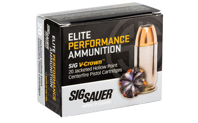 Sig Sauer Elite Performance V-Crown ACP JHP Ammo