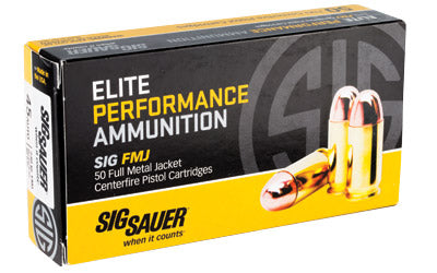 Sig Sauer Elite Performance Ball ACP FMJ Ammo