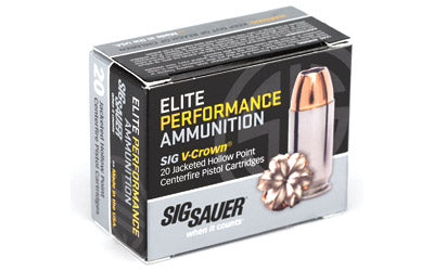 Sig Sauer Elite Performance V-Crown JHP Ammo